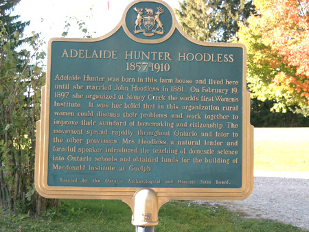 Sign erected by the Ontario Archeological and Historic Sites Board.